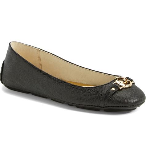 michael kors women's hampton ballet flat shoe